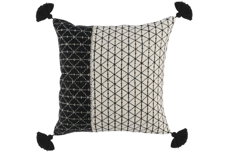 Bakari Black and Ivory Pillow